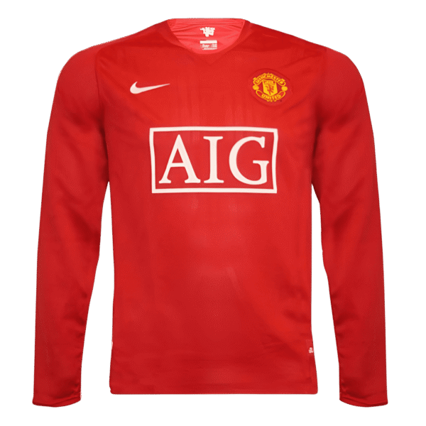 07/08 Man U Long Sleeve Home Retro Jersey