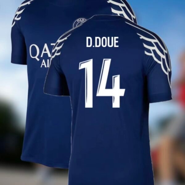 (Full Print Logo Two Sides) 2024-2025 (D.Doue 14)Sport Fan Outfit, Gift For Him