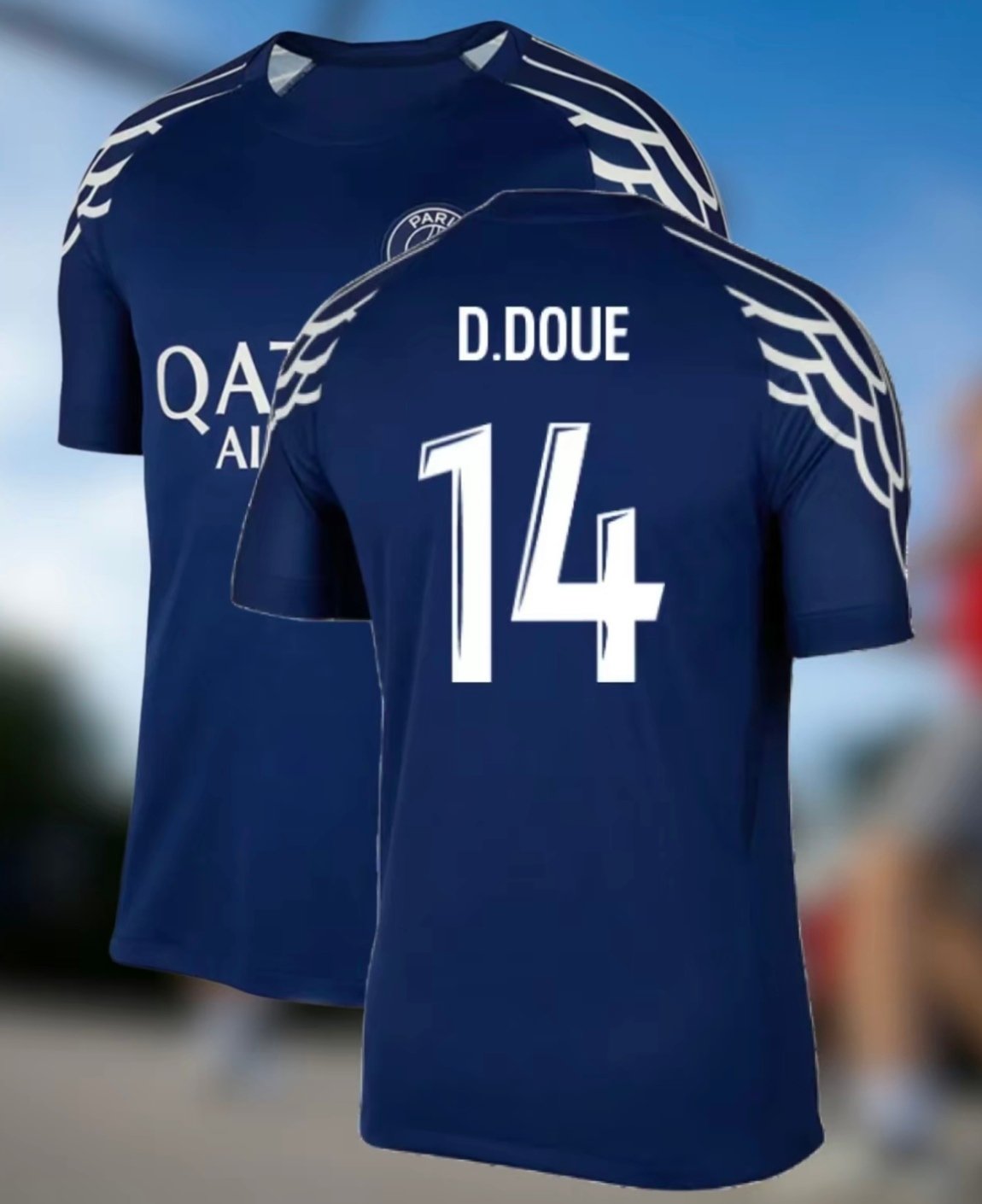 4f1f606211ab80395f4a0a06067632a9.jpg (Full Print Logo Two Sides) 2024-2025 (D.Doue 14)Sport Fan Outfit, Gift For Him - Image 1