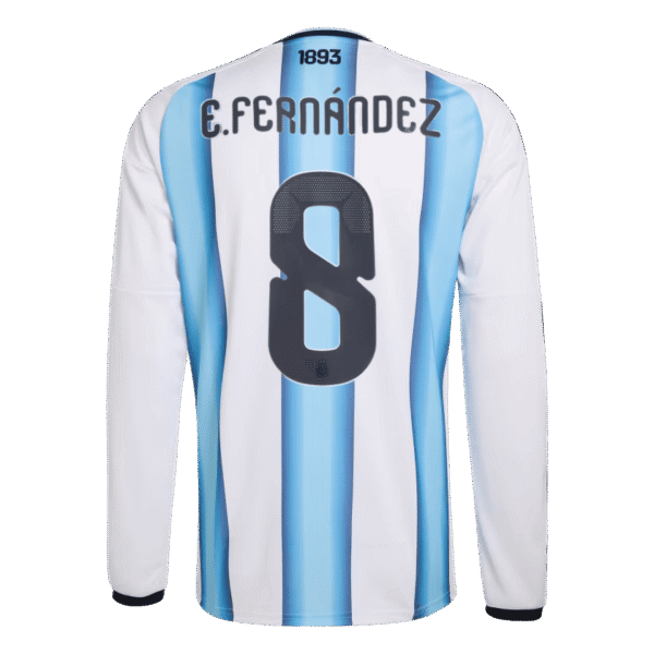Enzo Fernandez 2026 Argentina Long Sleeve Home Jersey