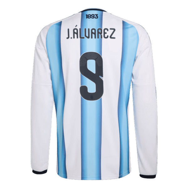 Julian Alvarez 2026 Argentina Long Sleeve Home Jersey