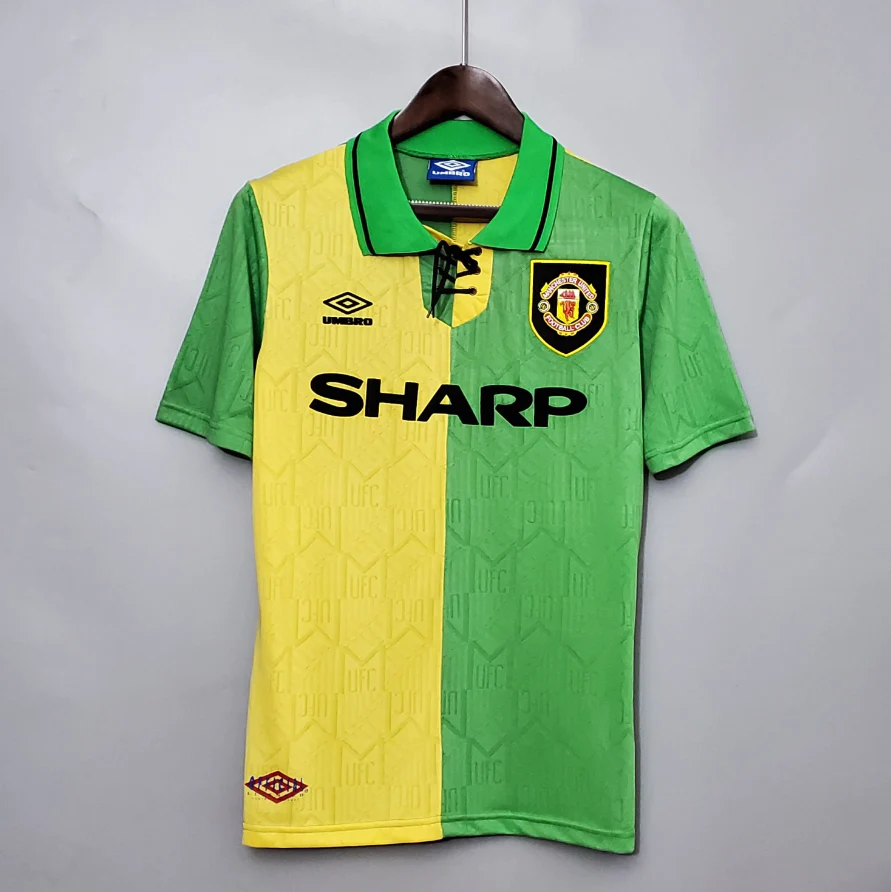 曼联-1993-1994-第三球衣-2.png Manchester United 1993-1994 third shirt - Image 1