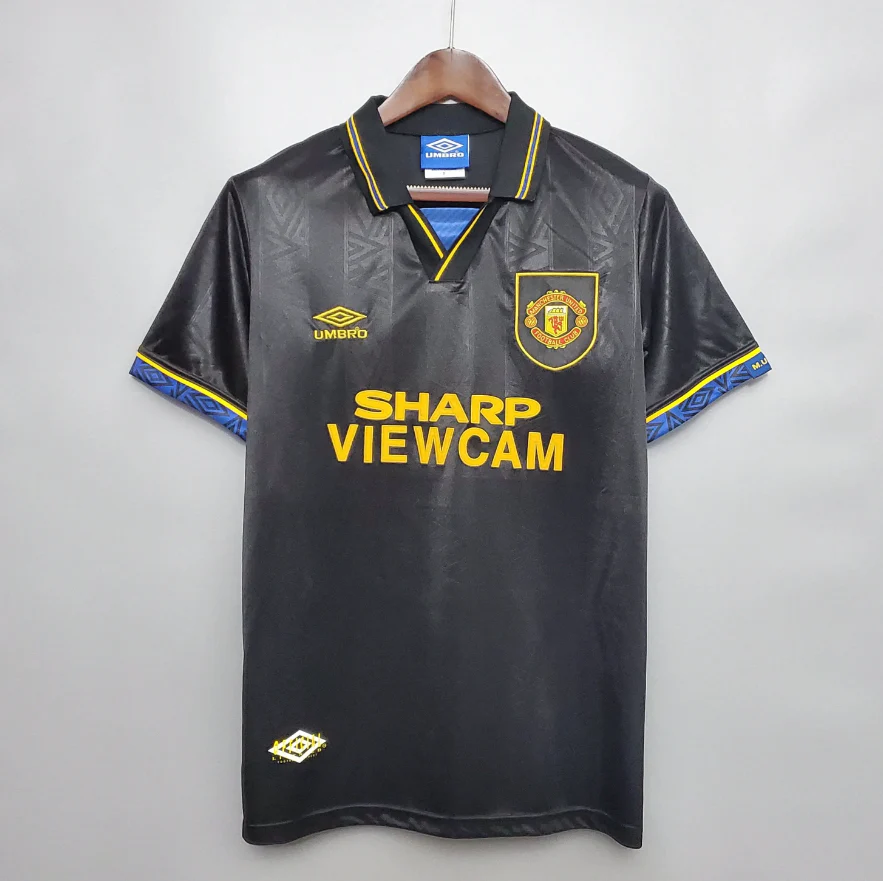 曼联-1994-1995-客场球衣-1.png Manchester United 1994-1995 away shirt - Image 1