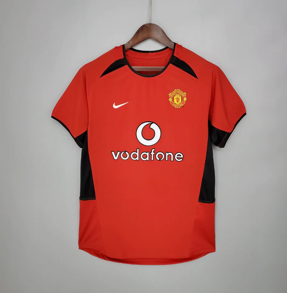 曼联-2002-2003-主场球衣_-4.png Manchester United 2002-2003 home shirt - Image 1