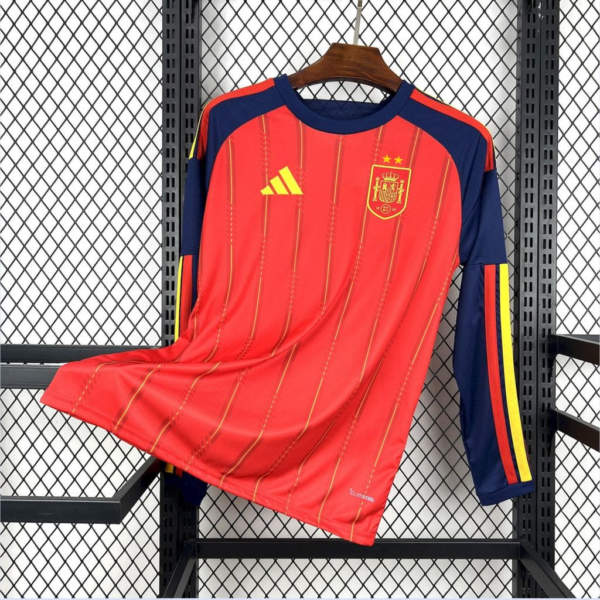2026 World Cup Jersey fan version Spain Home 2 Stars Long Sleeves