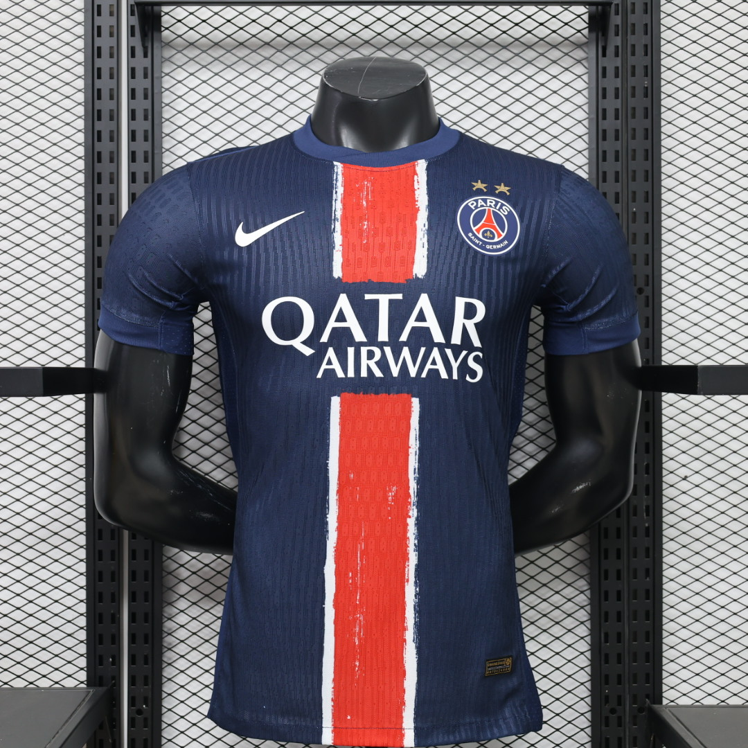 301df5b2628ff3fb9c45bc45b336e27d 24/25 two star Player Version Paris Home Jersey size S-2XL - Image 1