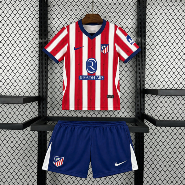 26/27 Atletico Madrid Home Shirt Kids Kit Children Soccer Jersey