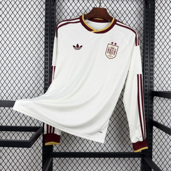 2026 World Cup Jersey Spain Away 2 Stars Long Sleeves