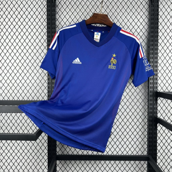2002 France Home Jersey Retro Soccer
