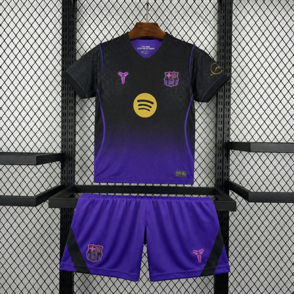 26/27 Barcelona Away Shirt Kids Kit Youth Football Jersey