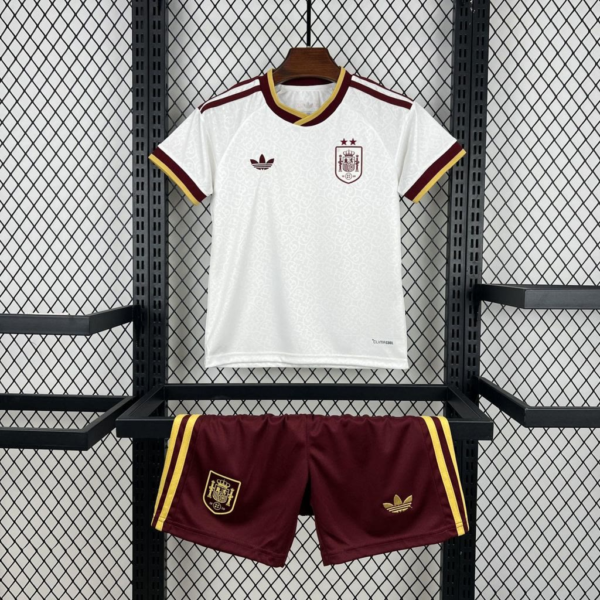2026 World Cup Jersey Spain Away 2 Stars Kids Kit Jersey